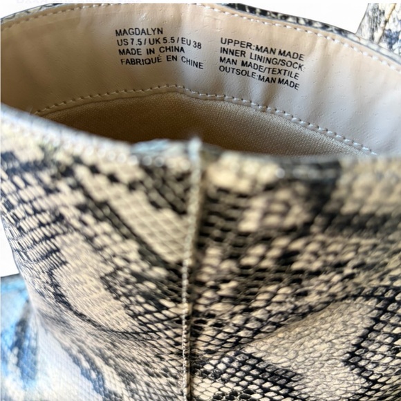 JustFab Snakeskin Patterned Women's Boots - Picture 4 of 6